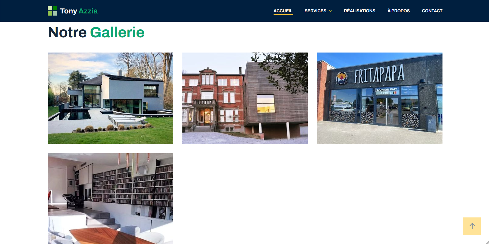 Site vitrine entreprise de construction 3